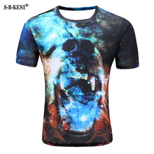 Load image into Gallery viewer, 2019 New Men's fashion animals 3d T-shirt lizard drop 3d printed Gecko Pattern short-sleeved T-shirt puls size