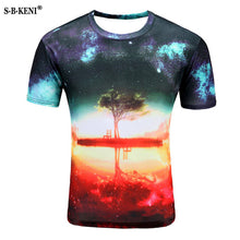 Load image into Gallery viewer, 2019 New Men's fashion animals 3d T-shirt lizard drop 3d printed Gecko Pattern short-sleeved T-shirt puls size
