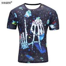 Load image into Gallery viewer, 2019 New Men's fashion animals 3d T-shirt lizard drop 3d printed Gecko Pattern short-sleeved T-shirt puls size