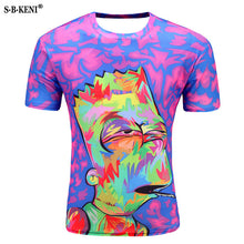 Load image into Gallery viewer, 2019 New Men's fashion animals 3d T-shirt lizard drop 3d printed Gecko Pattern short-sleeved T-shirt puls size