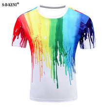 Load image into Gallery viewer, 2019 New Men's fashion animals 3d T-shirt lizard drop 3d printed Gecko Pattern short-sleeved T-shirt puls size
